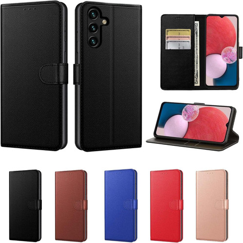 Flip wallet leather book - leather,
