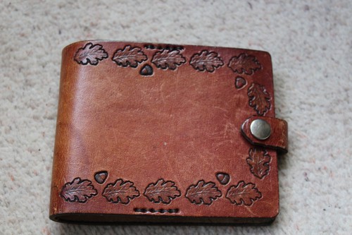 Vintage welsh leather cheque - welsh,