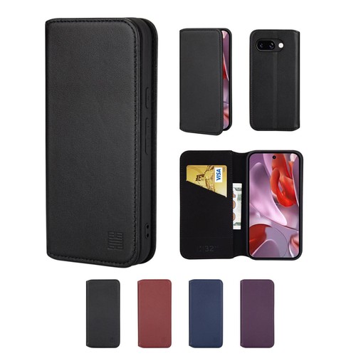 Real leather book wallet flip - wallet,