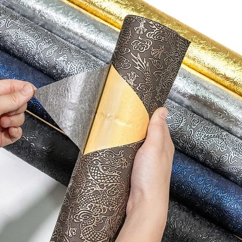 Embossed self adhesive - self, leather