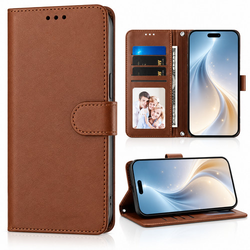 Flip leather book - leather, wallet