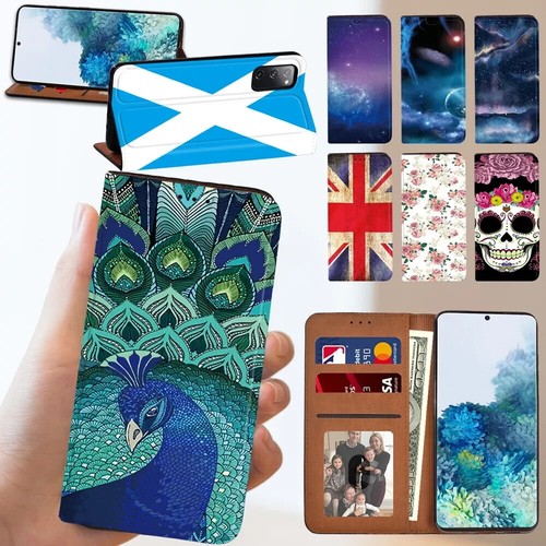 Printed leather phone - leather, cover