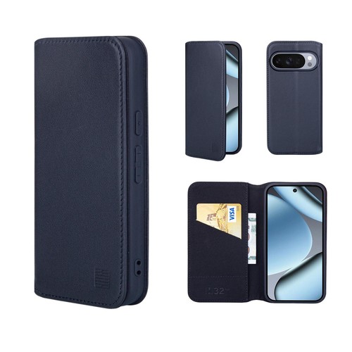 Real leather book wallet flip - leather,