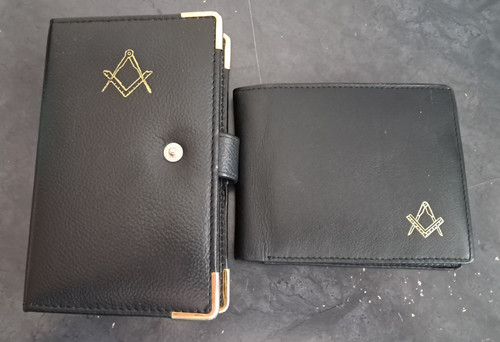Masonic wallet and - , cover